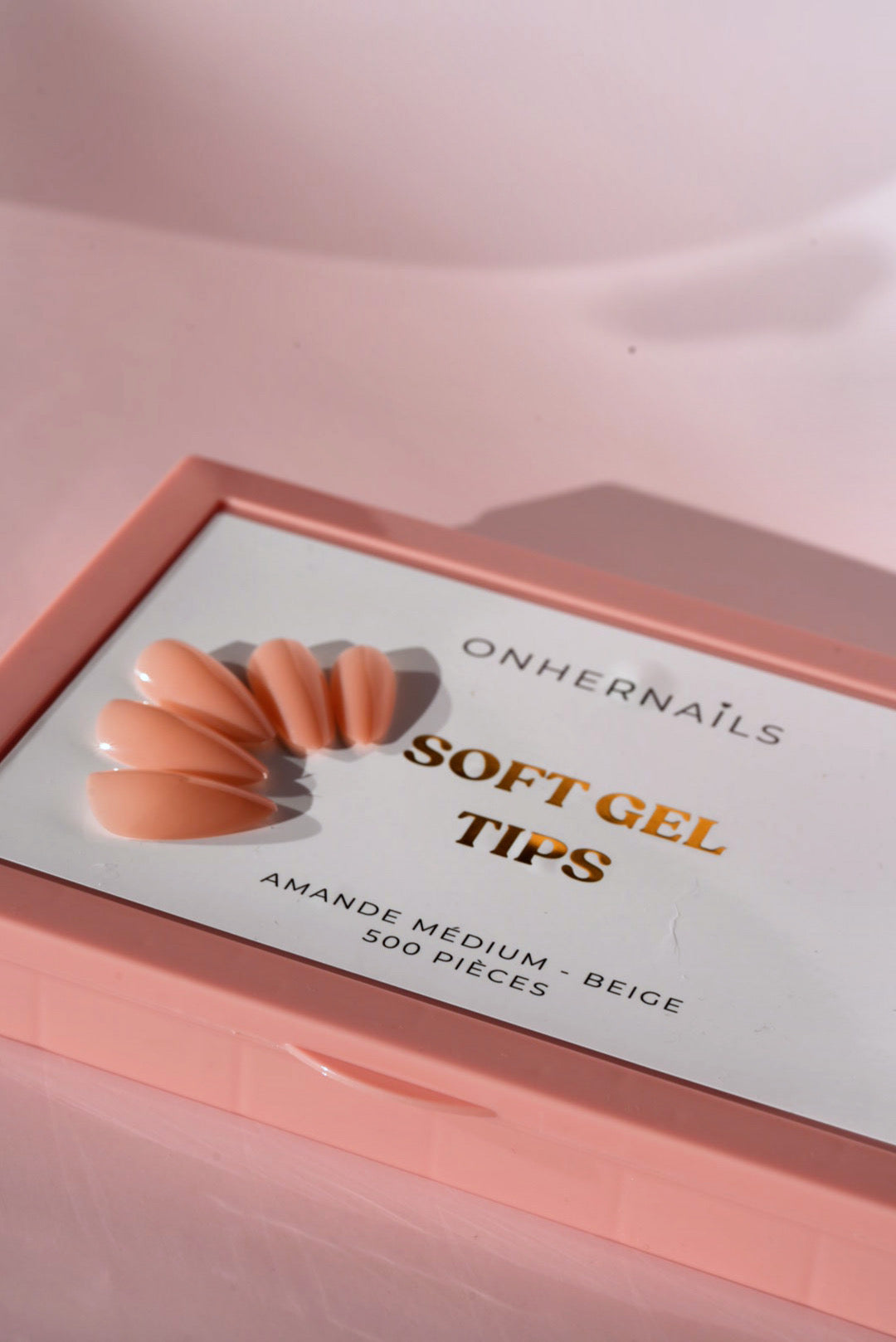 ONHERNAILS - Soft gel tips Amande médium BEIGE