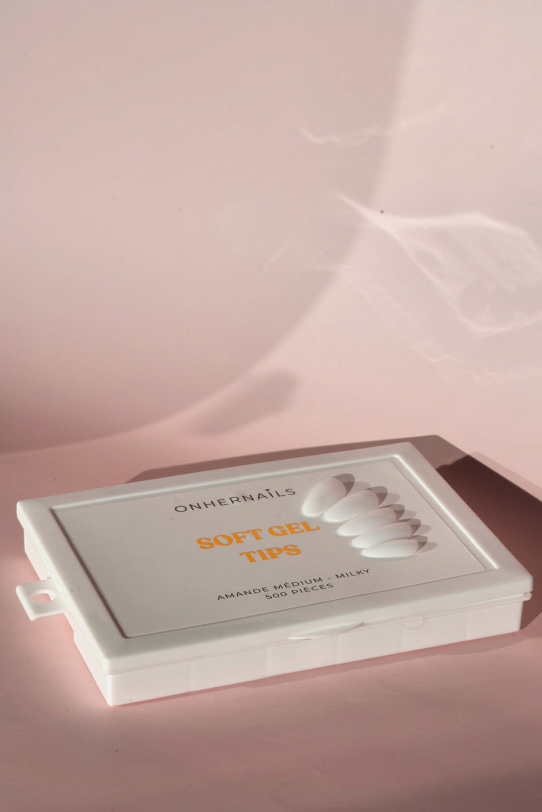 ONHERNAILS - Soft gel tips Amande médium MILKY
