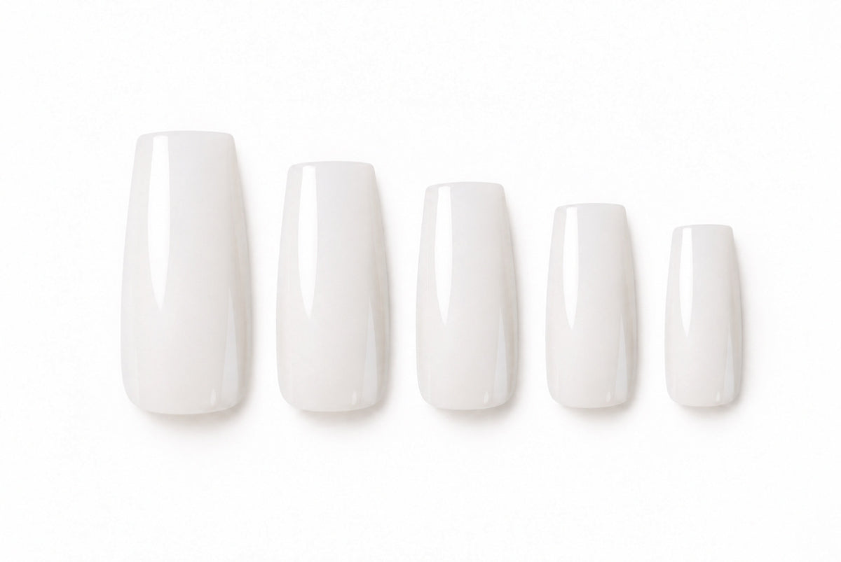 ONHERNAILS - Soft gel tips Carré médium MILKY