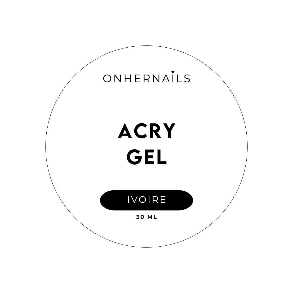 ONHERNAILS - Acrygel IVOIRE