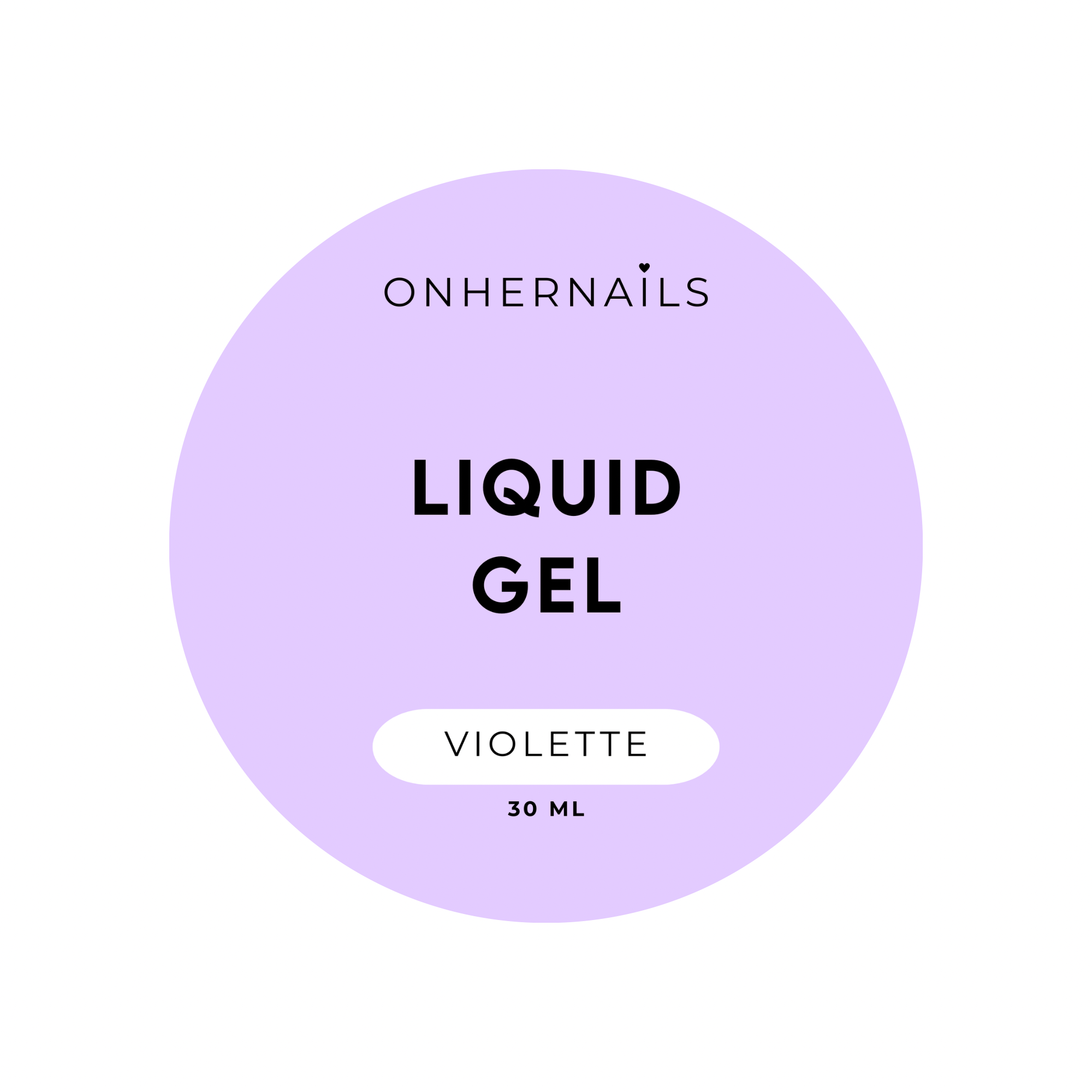 ONHERNAILS - Liquid gel Violette (30 ml)