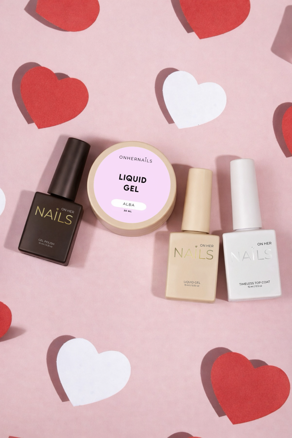 ONHERNAILS - Collection SAINT-VALENTIN (gel en pot 30 ml)