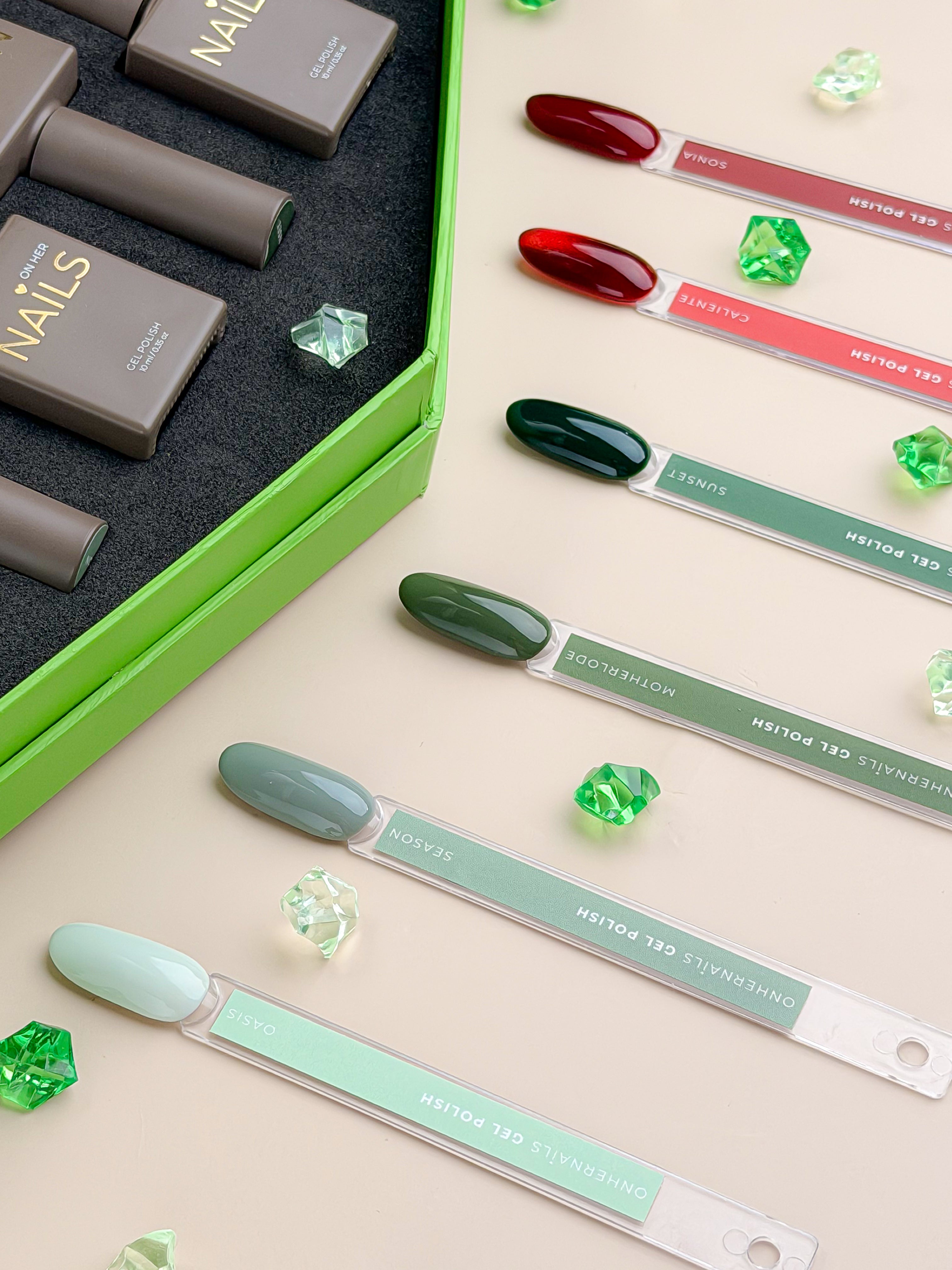 ONHERNAILS - Collection MOTHERLODE 💚 + stickers nuancier