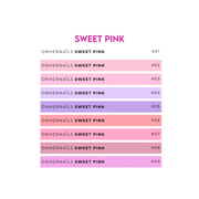 ONHERNAILS - Stickers nuancier palette SWEET PINK