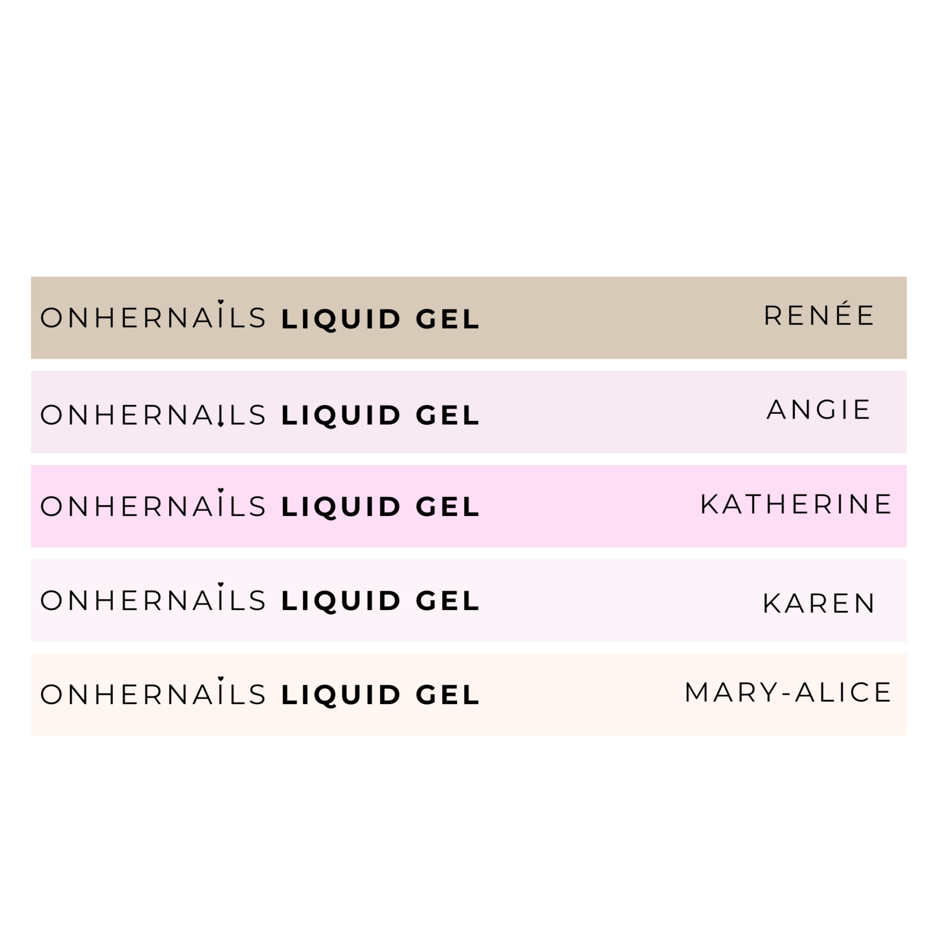 ONHERNAILS - Stickers nuancier WISTERIA 2.0