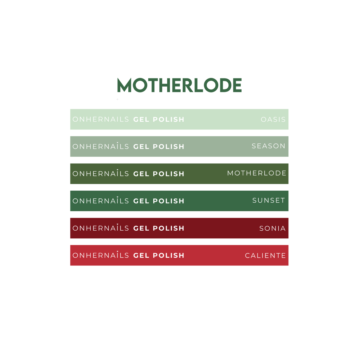 ONHERNAILS - Stickers nuancier MOTHERLODE