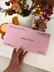 ONHERNAILS - Gants en nitrile (100 pièces)