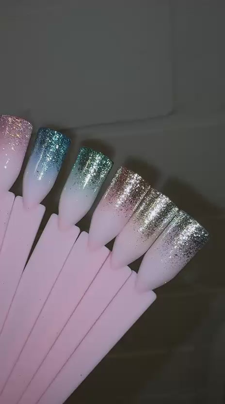 Load video: ONHERNAILS - Midnight Glitter palette babycolor